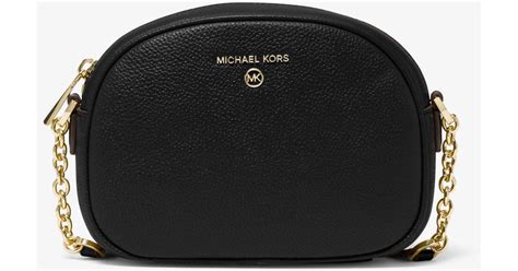 michael kors jet set charm small pebbled leather crossbody bag